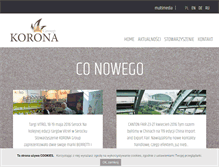 Tablet Screenshot of koronagroup.pl